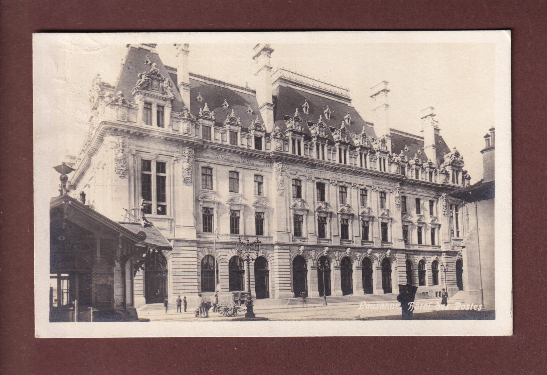 Cartoline postali: LAUSANNE - Hôtel des Postes - 1932 – Usato da Pully venduto da nicecards
