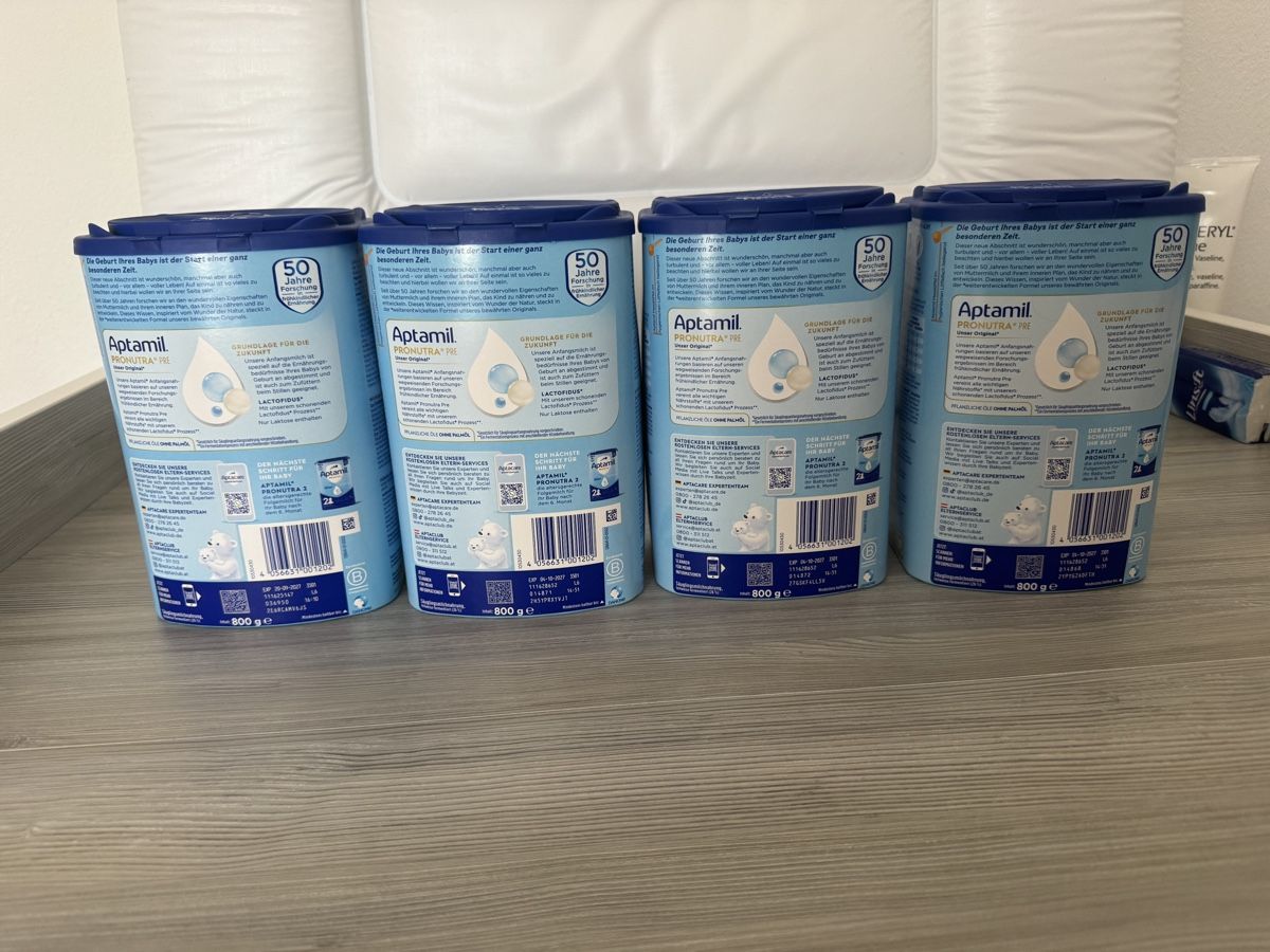 Aptamil Cibi & Specialità: 4x Aptamil Pre Pronutra Anfangsmilch - Frische Ware! – Nuovo e nell'imballaggio originale da Thun venduto da dde_blr9 1