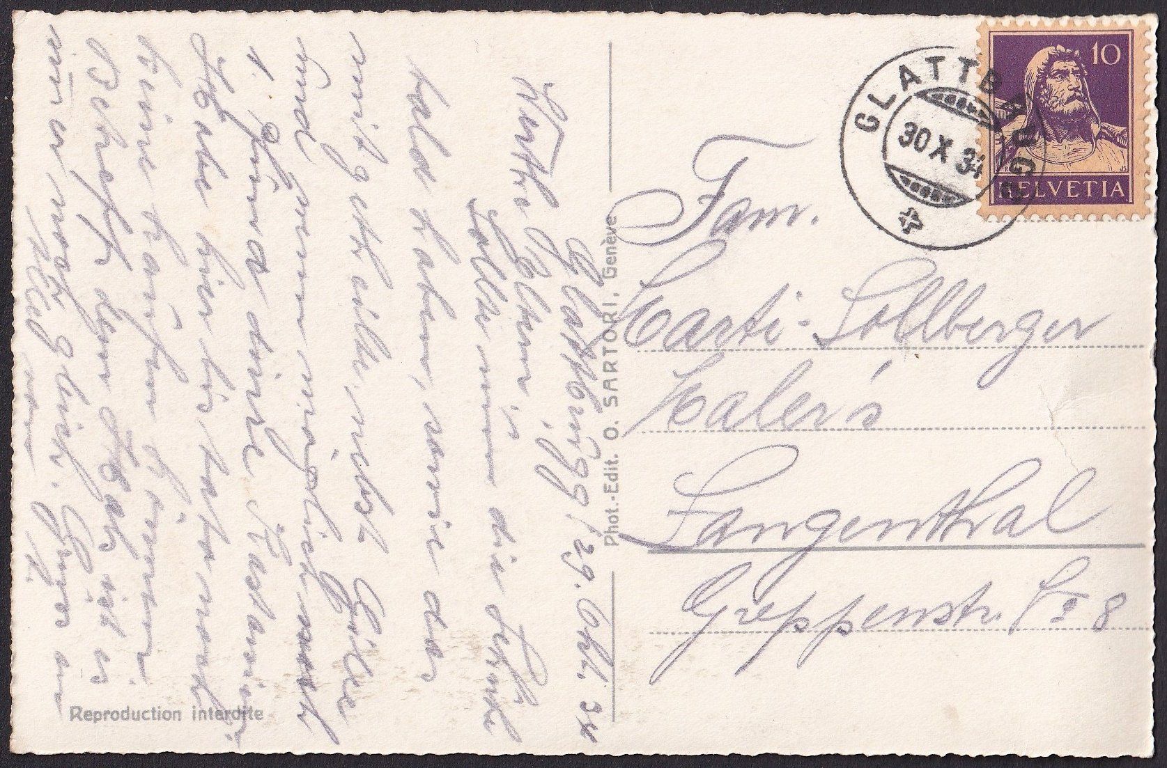 Cartoline postali: Fribourg Vue générale – Usato da Olten venduto da clotaldi 1