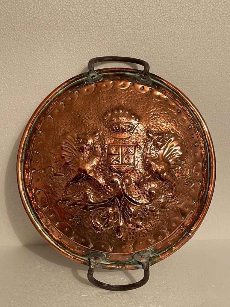 Piatti di portata: Superbe plat en cuivre ancien – Usato da Lausanne venduto da llcc27