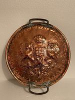 Superbe plat en cuivre ancien