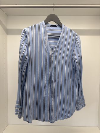 Camicia Terranova a righe azzurre, taglia L