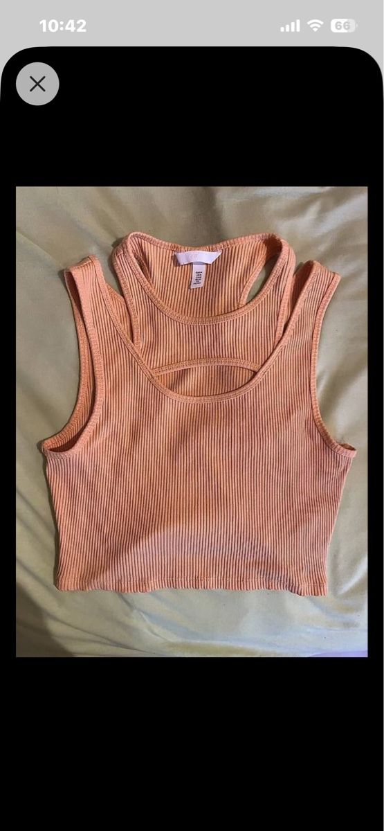 H&M Top: Bauchfreies Top Damen orange Grösse M – Usato da Reinach AG venduto da leo_8j25