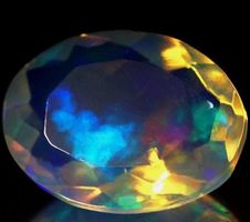 Oval Faceted Ethiopian Welo Opal 1.30 Cts #B6
