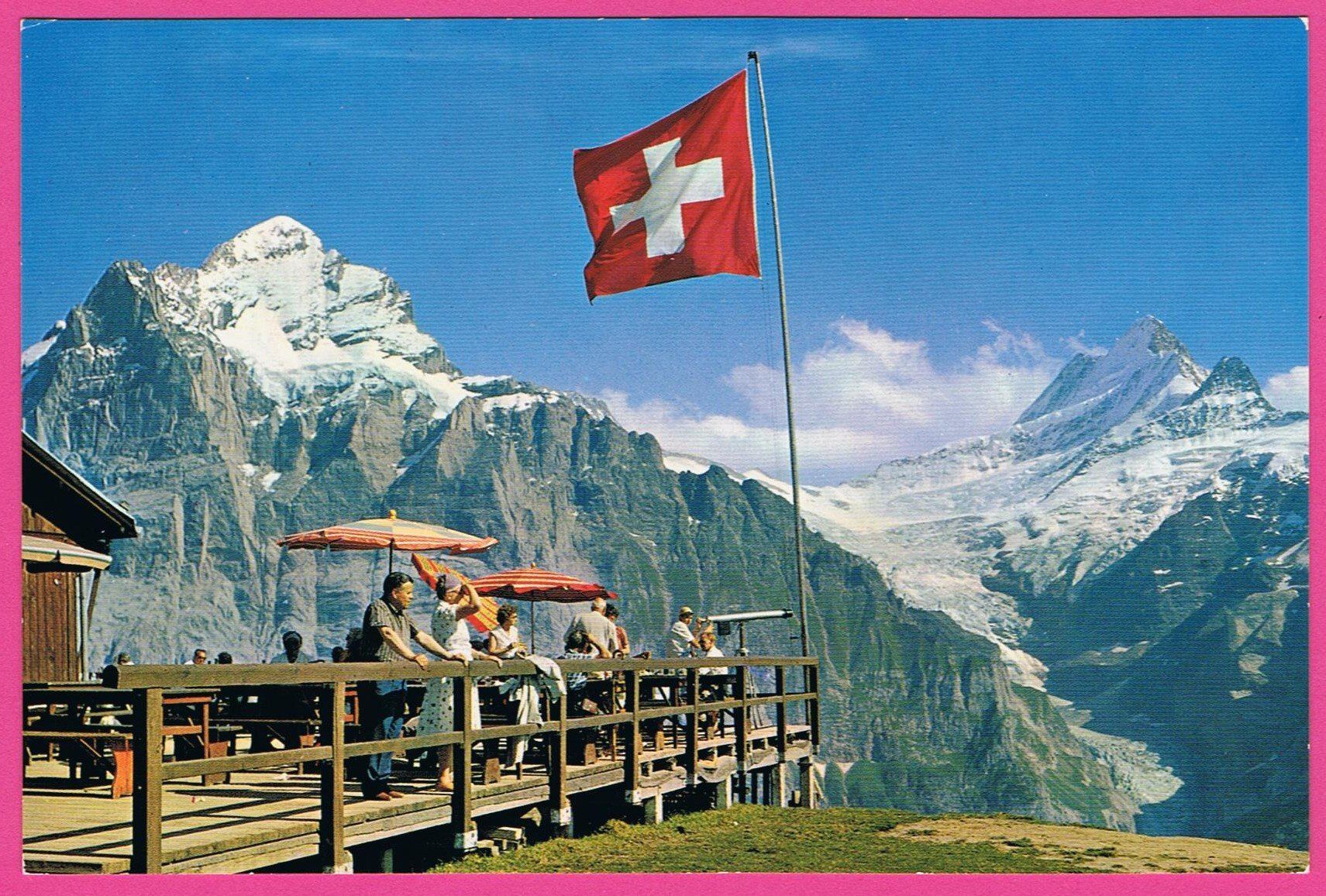 Cartoline postali: Grindelwald Restaurant First belebt – Usato da Einsiedeln venduto da dillie