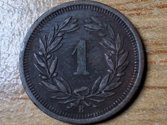 Tutti le monete: 1 Rappen 1906 - sehr schön! – Usato da Münchenstein venduto da purbach1 1