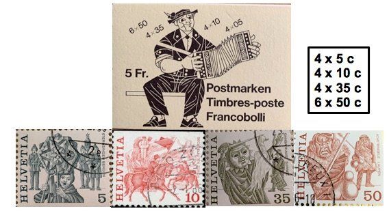Alle Briefmarken: Carnet de timbres 1984 – Gebraucht aus Lausanne von Cabessa