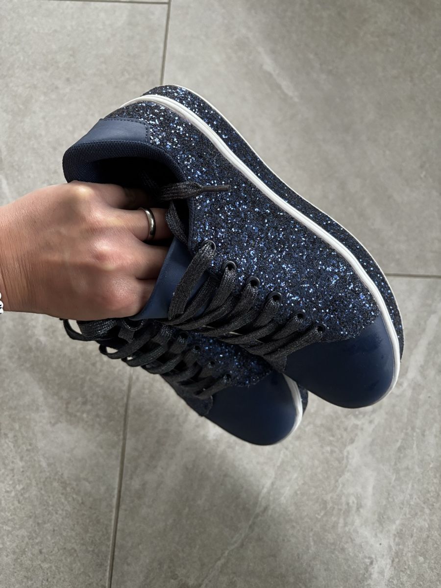 Scarpe da donna: Blaue Glitzerschuhe Gr. 38 – Nuovo (secondo la descrizione) da Amriswil venduto da Ka_Sc 3