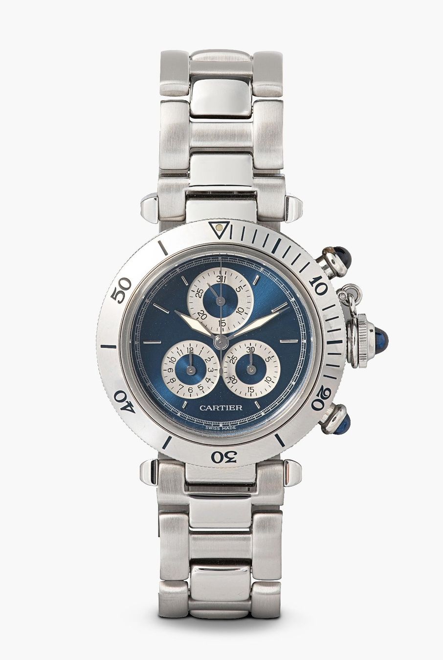 Cartier Uhren: Cartier pasha chronograph 13521 Blue Dial – Gebraucht aus Apples von the_7jtf 5
