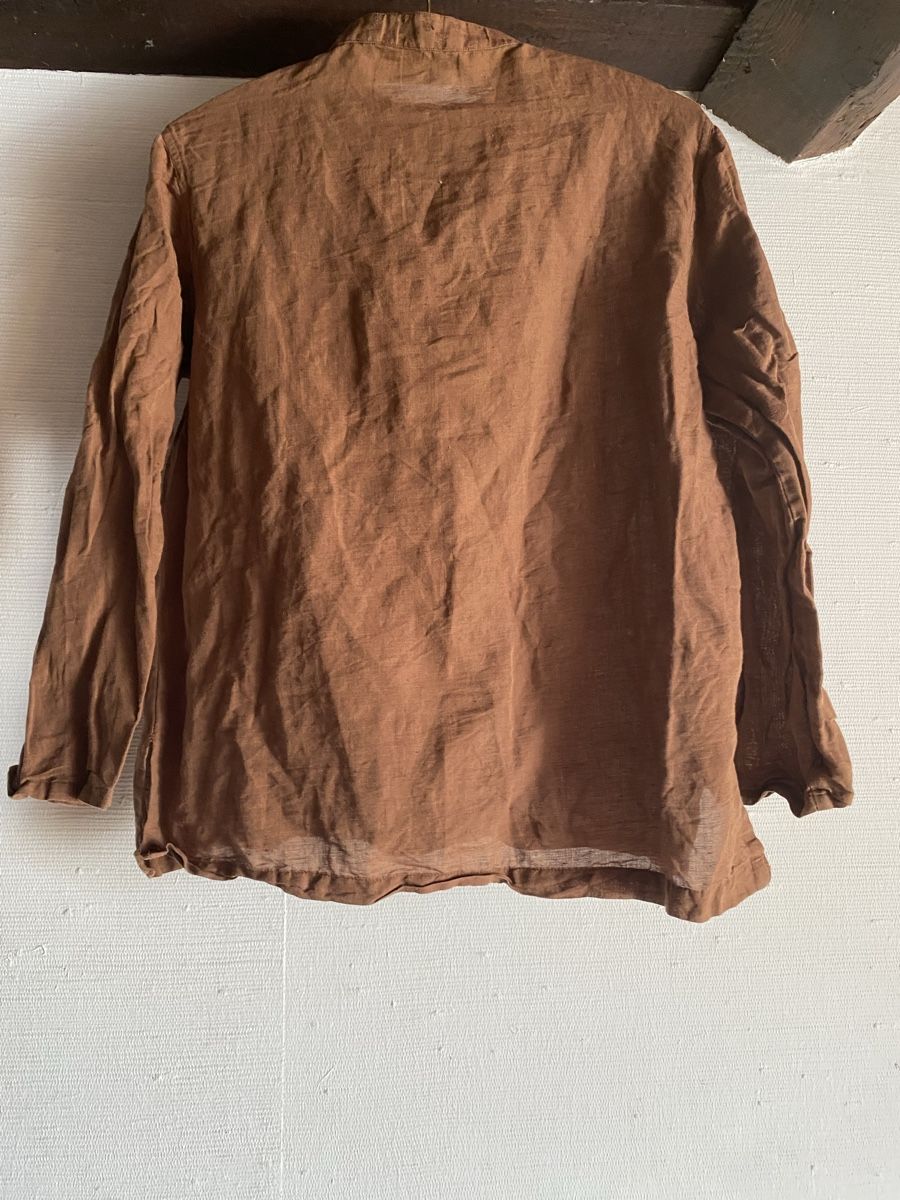 Blusen: Chemise lin marron taille M  – Gebraucht aus Geneve von Monthoux13 1