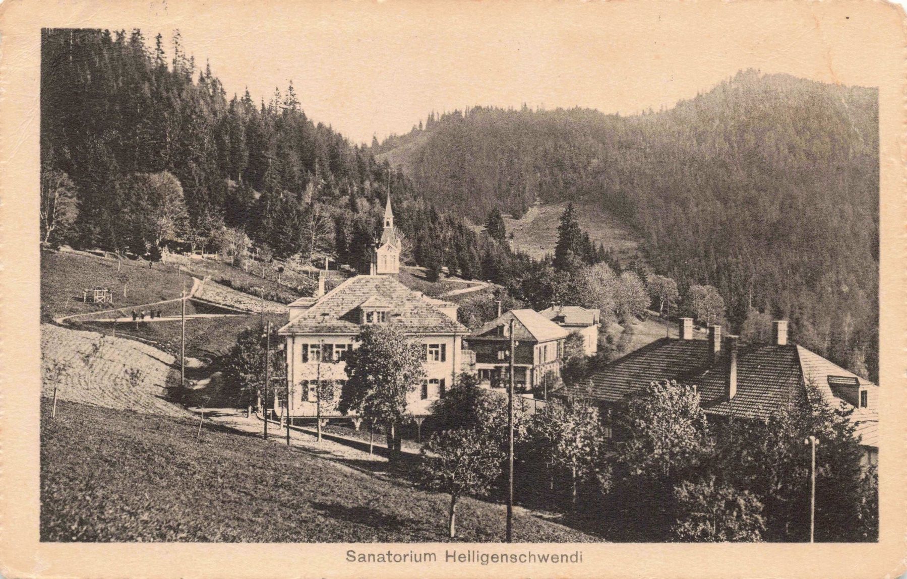Ansichtskarten: Sanatorium helligenschwendi – Gebraucht aus Biasca von Blenio71