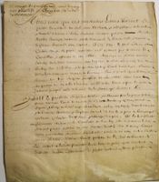 1575, Dokument zu Wilhelm Prinz von ORANIEN, Ch. Bourbon