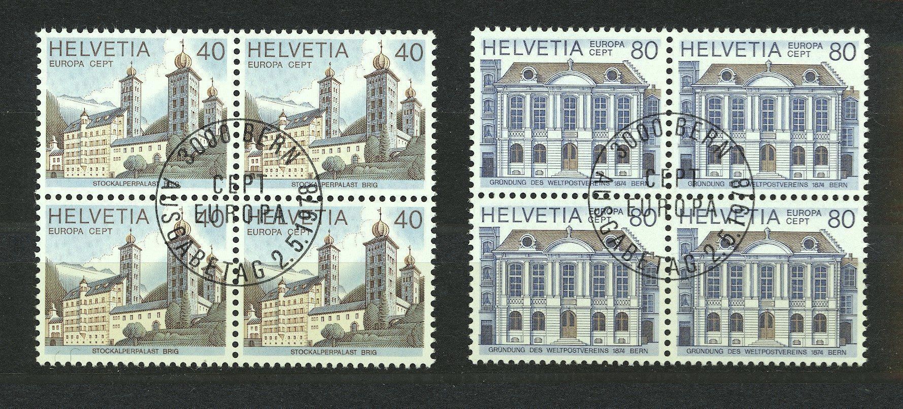 Tutti i francobolli: 1978 diverse Viererblöcke gestempelt – Usato da Nesslau venduto da andi_hon 1