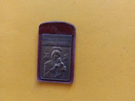 Médaille ancienne de protection : Appeler le prêtre