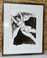 Lithografie Wilder Akt von Robert Burkhard 1998   (ID M279)