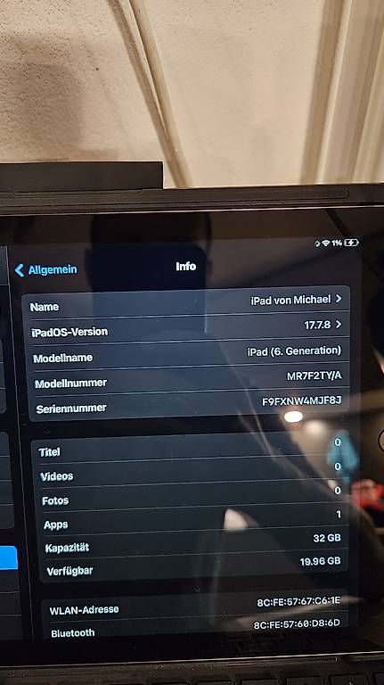 Apple Tablettes PC: Ipad 6 generation top zustand – D'occasion à Bern par MichaelGerber600tt 4