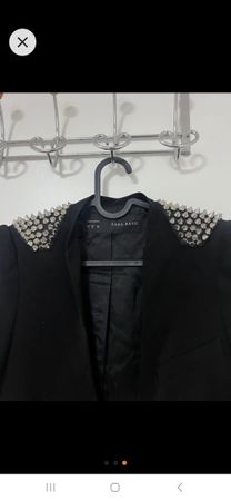 Blazer Zara noir à clous XS