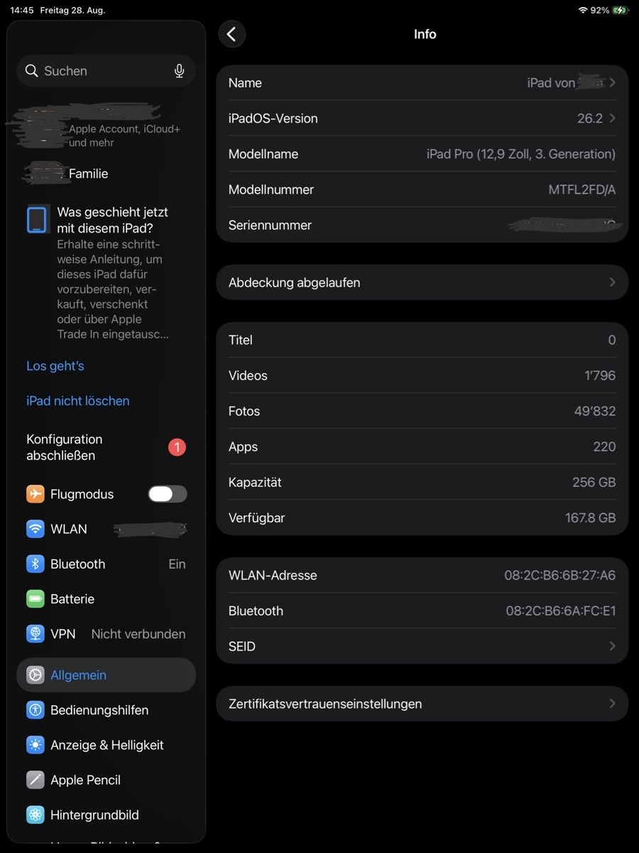 Apple Tablettes PC: iPad Pro 3rd Generation 256 GB – D'occasion à Basel par Fungle 1