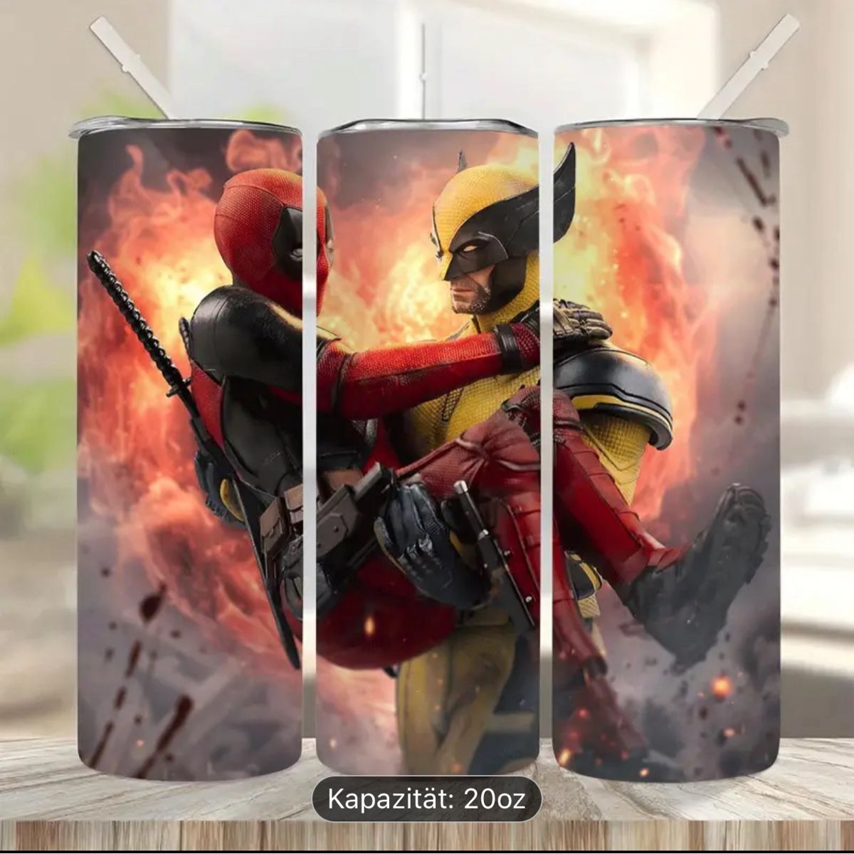 Tassen: Thermobecher Deadpool Wolverine 20oz heiss & kalt – Neu und originalverpackt aus Russikon von Leks4
