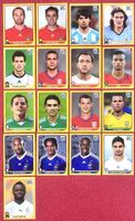 Panini WM 2010 Starspieler Lot Iniesta Xavi Agüero