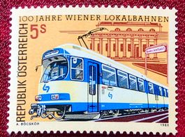 Briefmarken aus  Österreich 100 Jahre Wiener Lokalbahnen