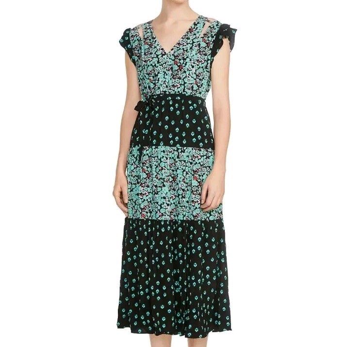 Maje Vestiti: Robe longue MAJE, T.2, motifs fleuris, viscose – Nuovo (secondo la descrizione) da Morges venduto da sandy069 7