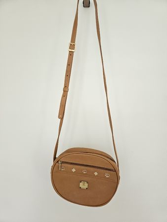 MCM Tasche Umhängetasche Leder Braun Vintage