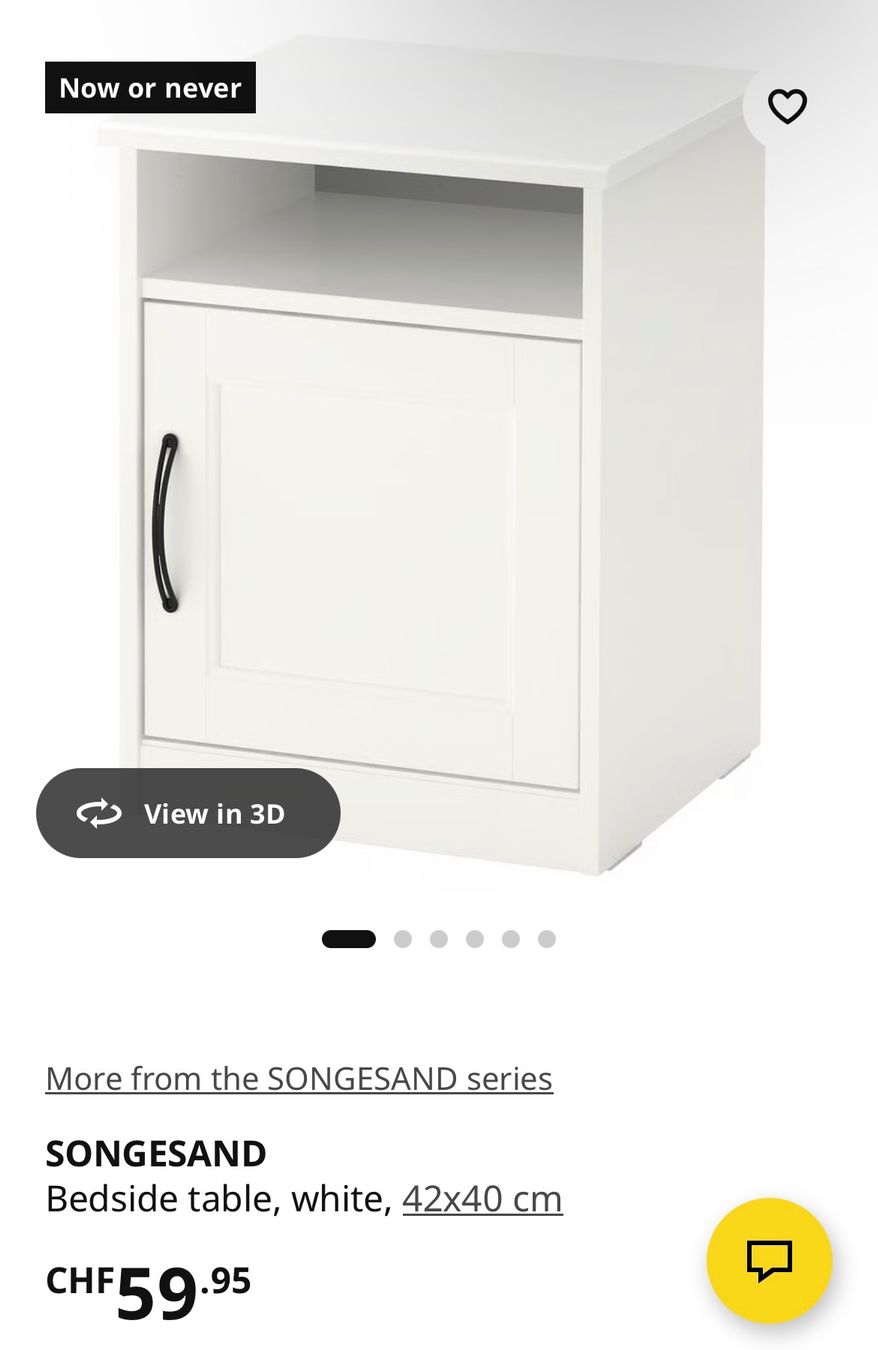 Ikea Comodini: Songesand ikea side table – Usato da Genève venduto da malgo-lm