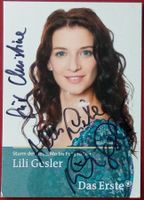 Lili Gesler Autogramm signiert Fotopostkarte 10x15cm