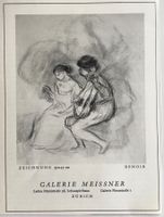 Vintage Reklame, Galerie Meisser, Renoir, 1954