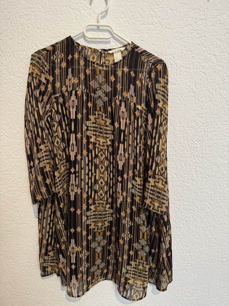H&M Vestiti: H&M Kleid luftig Boho Muster Gr. 36 / S – Usato da Fislisbach venduto da KolibriSecondhand