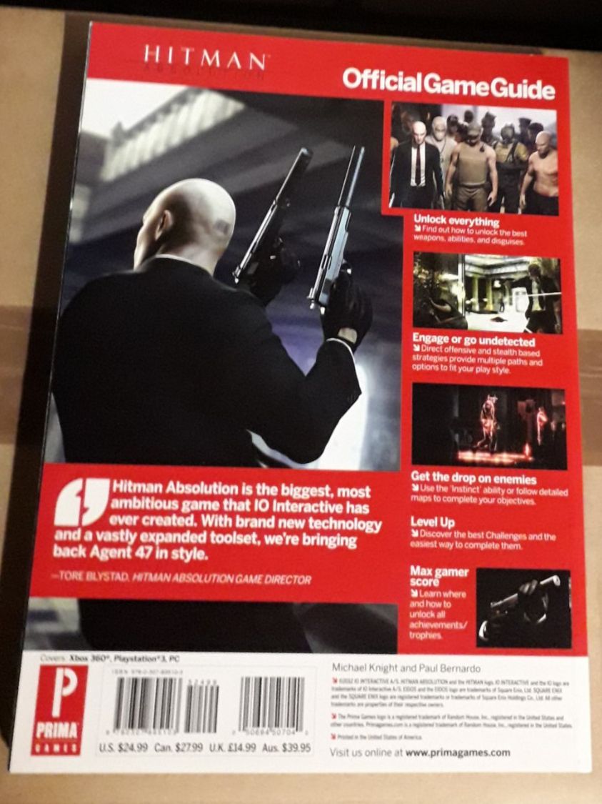 Bücher: Hitman Absolution Official Game Guide – Neu und originalverpackt aus Basel von QUER13 1