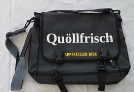 Umhängetasche Quöllfrisch Appenzeller Bier schwarz