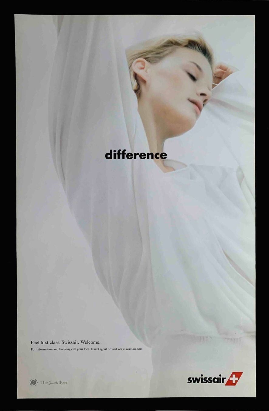 Foto & Immagini: SWISSAIR Qualiflyer First Class DIFFERENCE Poster / Plakat – Usato da Amriswil venduto da Alfaromeo007 2