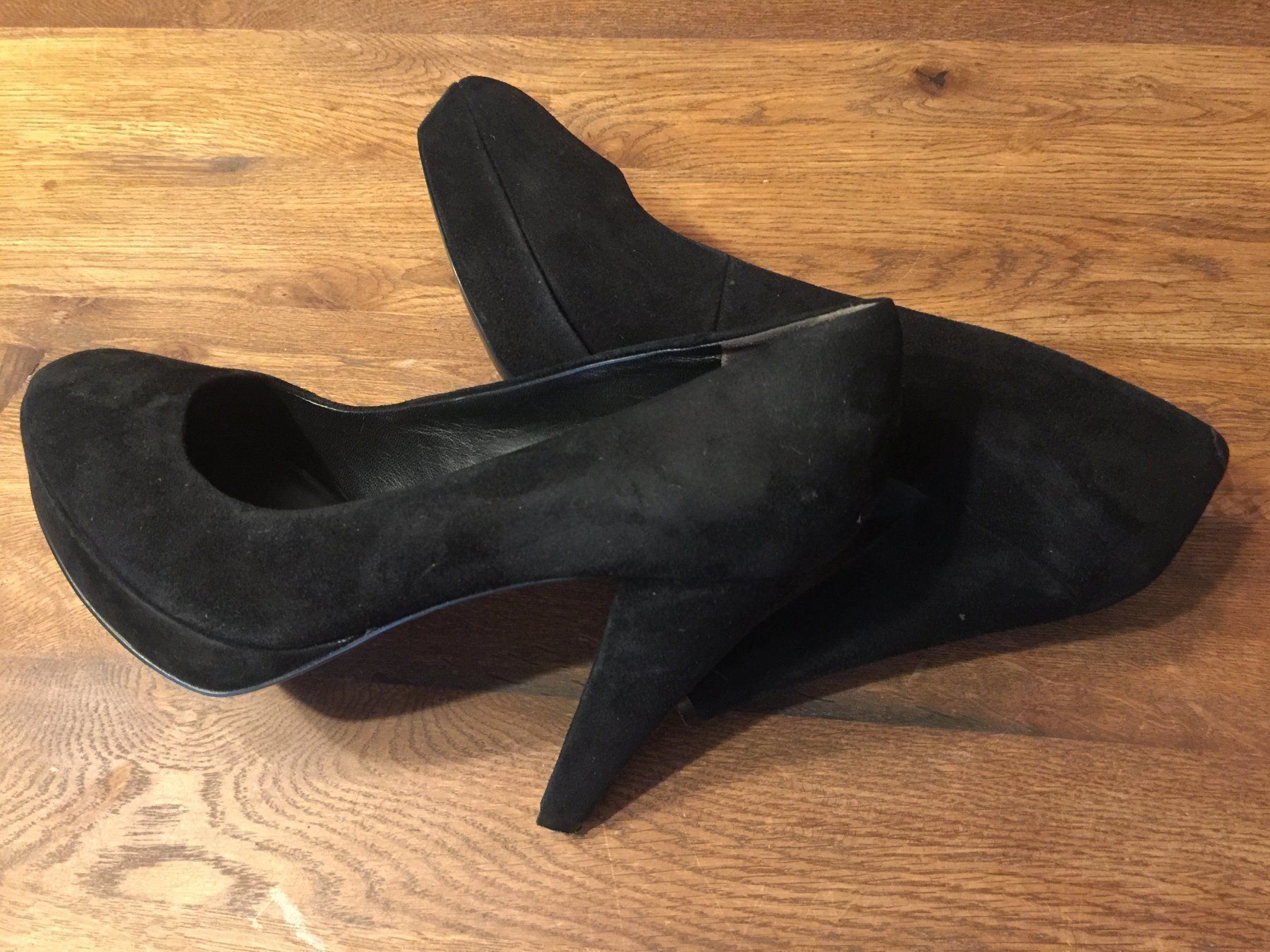 Scarpe da donna: tolle Echtleder-Plateaupumps, schwarz – Nuovo (secondo la descrizione) da Luzern venduto da Buetzel19 3