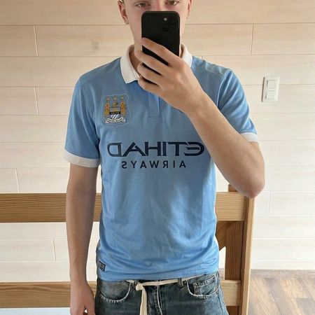 Nike Vintage Nike Manchaster City Jersey 2015 Blue