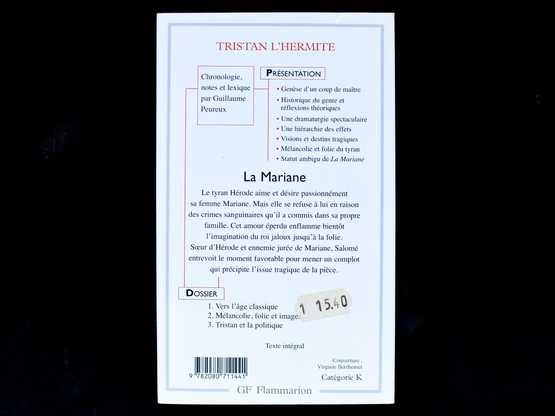 Libri: Tristan L'Hermite - La Mariane – Usato da Belmont-sur-Yverdon venduto da bichet02 1