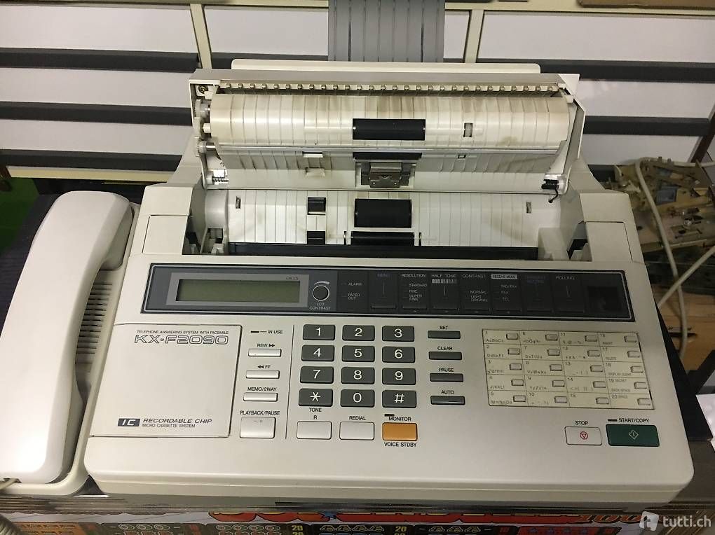 Panasonic Apparecchi Fax: Panasonic Kombigerät Fax Telefon Anrufbeantworter – Usato da Zürich venduto da Tivoli2 2