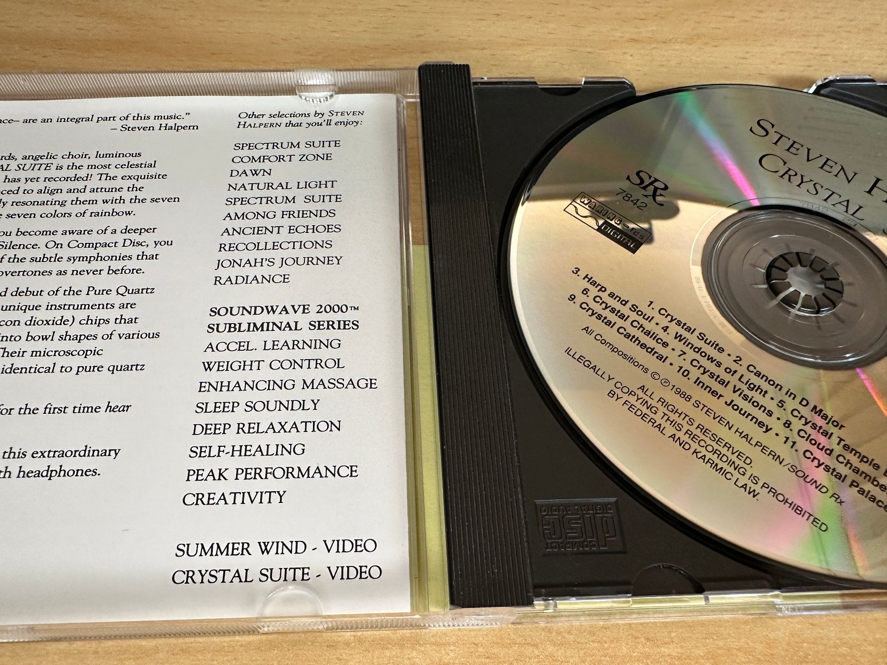 CDs: Steven Halpern – Crystal Suite – Gebraucht aus Rikon im Tösstal von Alpenmutz 2