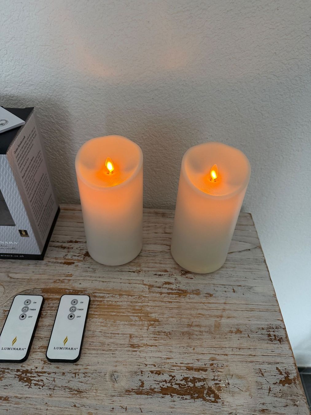 Kerzen: 2x Luminara Outdoor Kerze mit Timer – Gebraucht aus Wolfwil von Inseider12 1