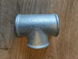 T-Stück, verzinkt 1"