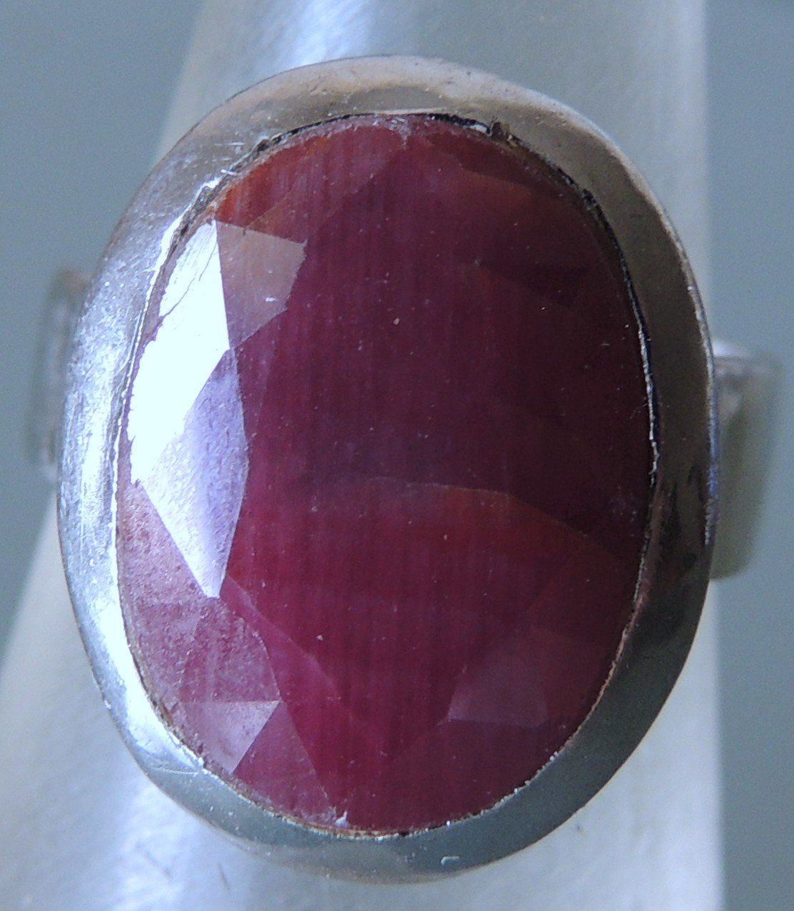 Anelli: Rubin Silber 925 Fingerring Gr. 52 – Usato da Waldenburg venduto da schaller707 4