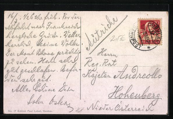 Cartoline postali: AK Genève, Le Palais des Nations, 1930 – Usato da Berlin venduto da bartko-reher 1