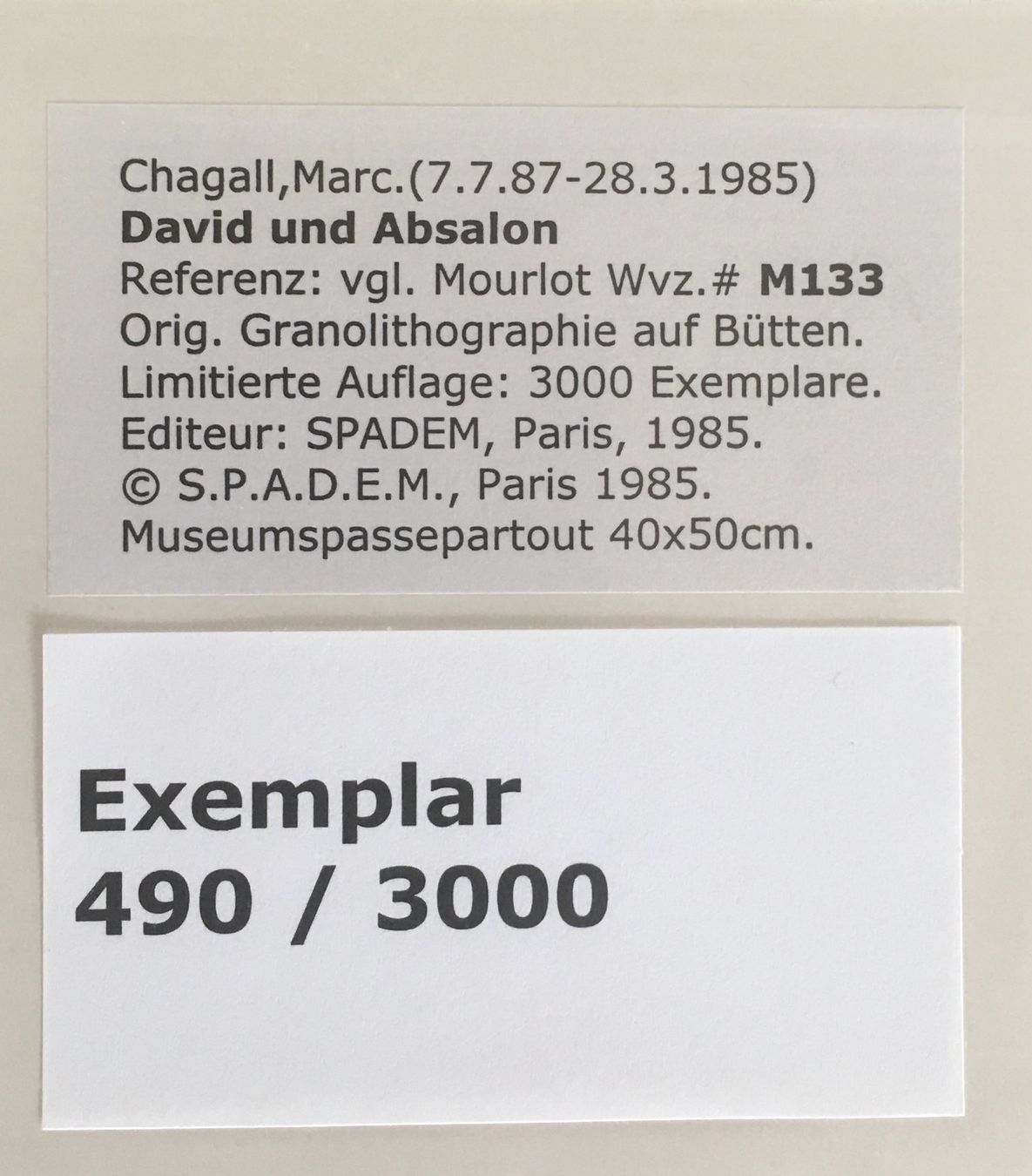 Grafica & Litografie: Marc Chagall BILDER ZUR BIBEL 1956 – Usato da Nennigkofen venduto da Sommersonnen 5