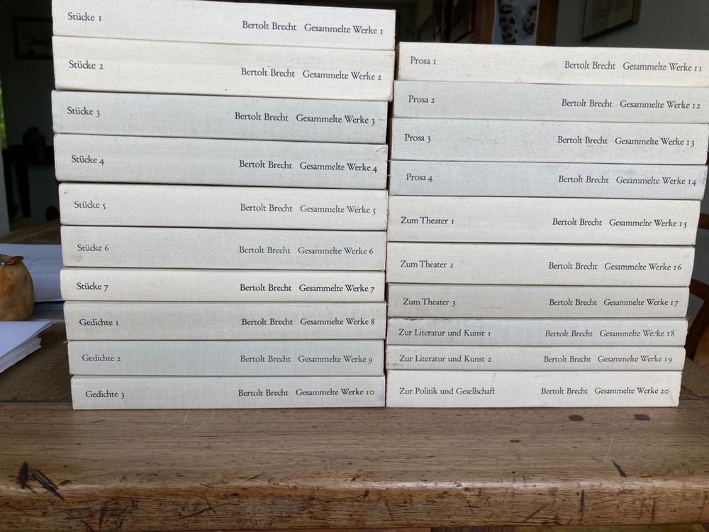 Bertolt Brecht: Sämtliche Werke - Komplette Ausgabe (20 Bde) (Gebraucht ...