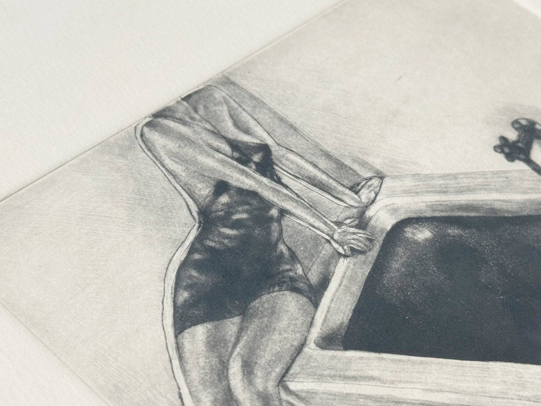 Dipinti: Grafische Bleistiftzeichnung, 1978er Jahre – Usato da Zürich venduto da LeMoege 6