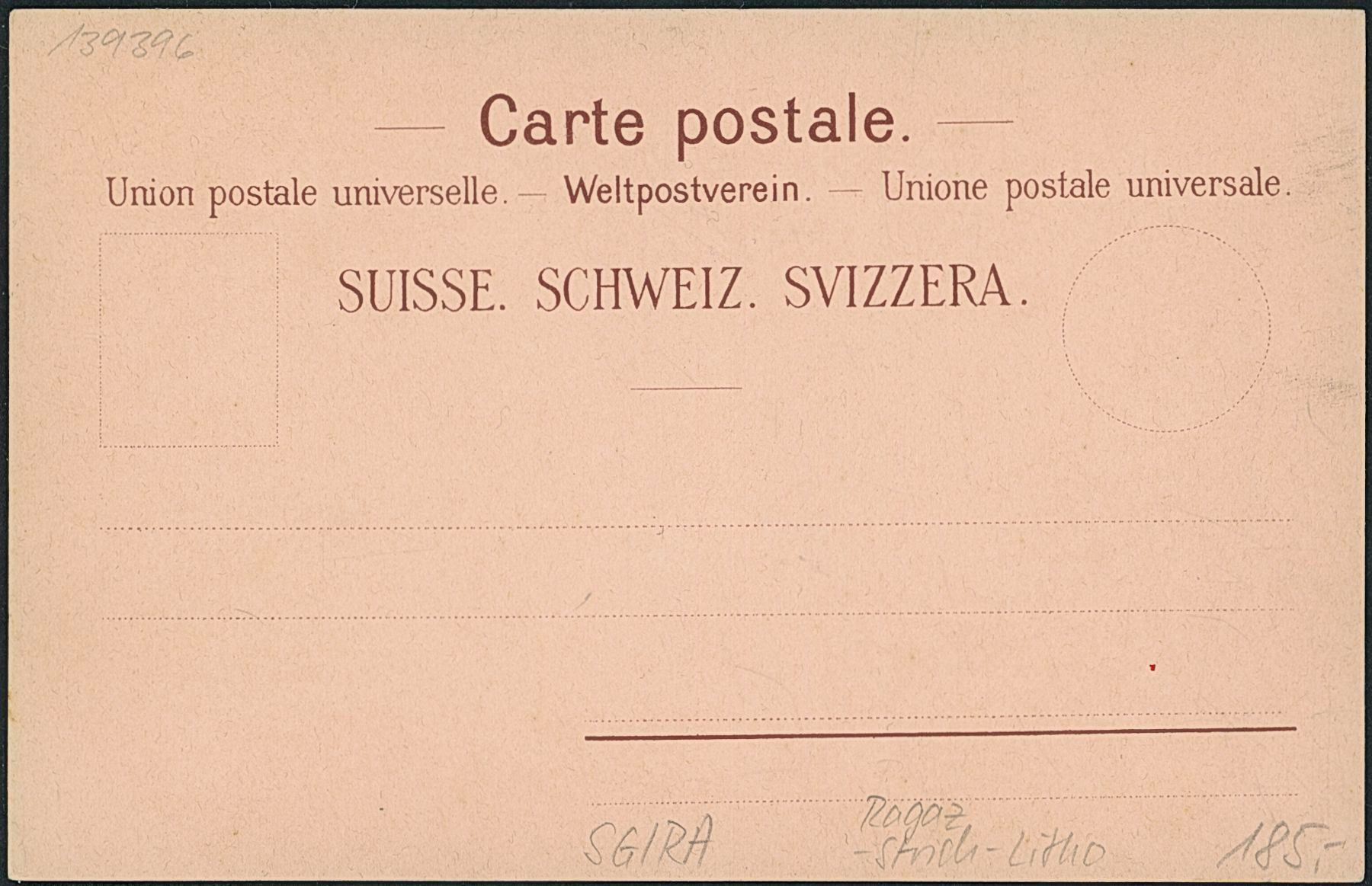 Cartoline postali: SG Ragaz - Litho – Nuovo (secondo la descrizione) da Schindellegi venduto da Jonathan77 1