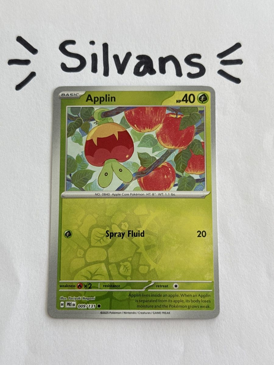 Pokémon Cartes à collectionner: Applin Reverse Holo 009/131 Prismatic Evolutions Englisch – Neuf (Voir description) à Wil SG par Silvans
