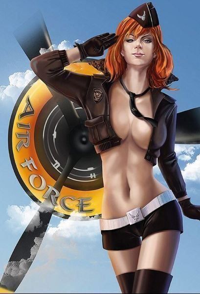 Insegne: Blechschild-AIR FORCE PIN UP GIRL – Nuovo e nell'imballaggio originale da Rupperswil venduto da big-one-sale