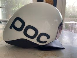 POC Cerebel Raceday Aerohelm – Hydrogen White – inkl. Visier